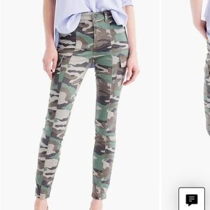 Jcrew Camo Skinny Cargo Pants